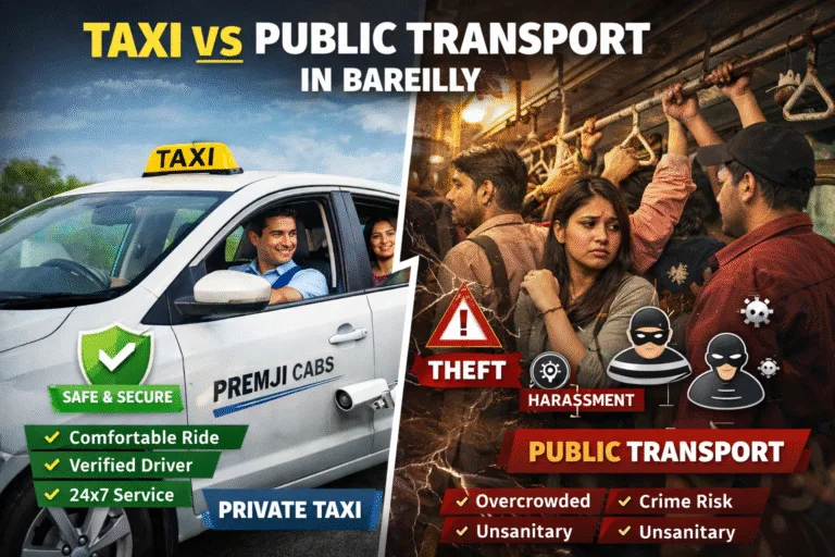 Taxi vs Public Transport in Bareilly