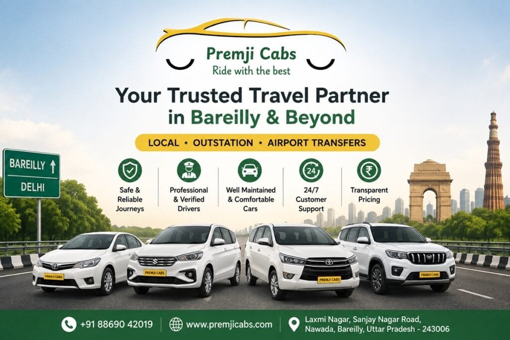 bareilly to delhi taxi journey