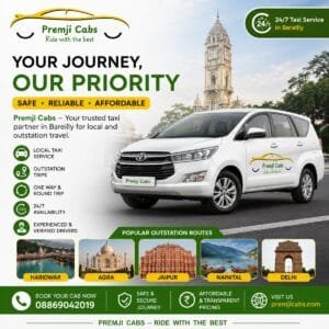 24/7 taxi service in Bareilly - Premji Cabs reliable round the clock cab service