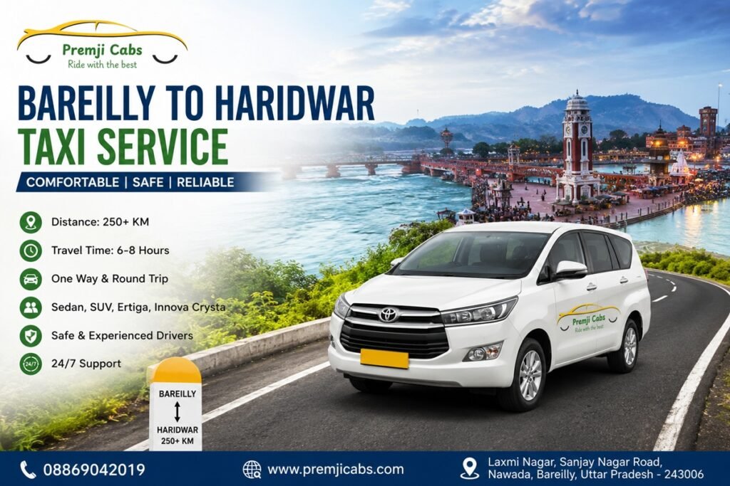 Car Rental for Bareilly to Haridwar